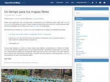 Blog oficial de OpenStreetMap