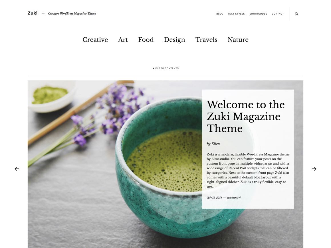 Zuki Premium WordPress Magazin Theme