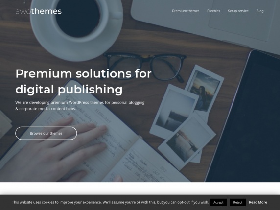 AwoThemes homepage