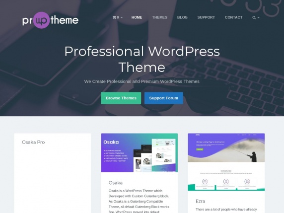 ProWPTheme homepage