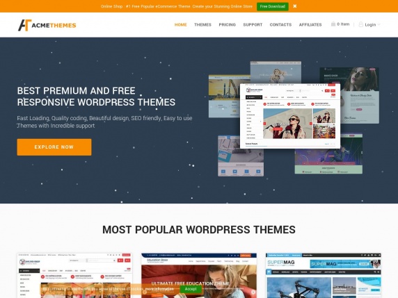 Acme Themes homepage