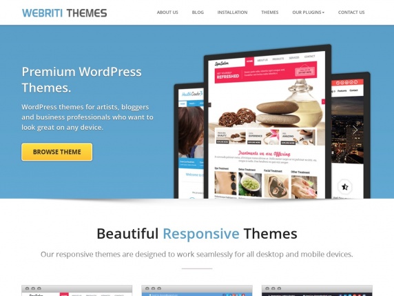 Web de Webriti Themes