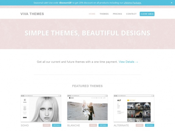 Web de ViVA Themes