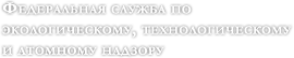 Федеральная служба по экологическому, технологическому и атомному надзору