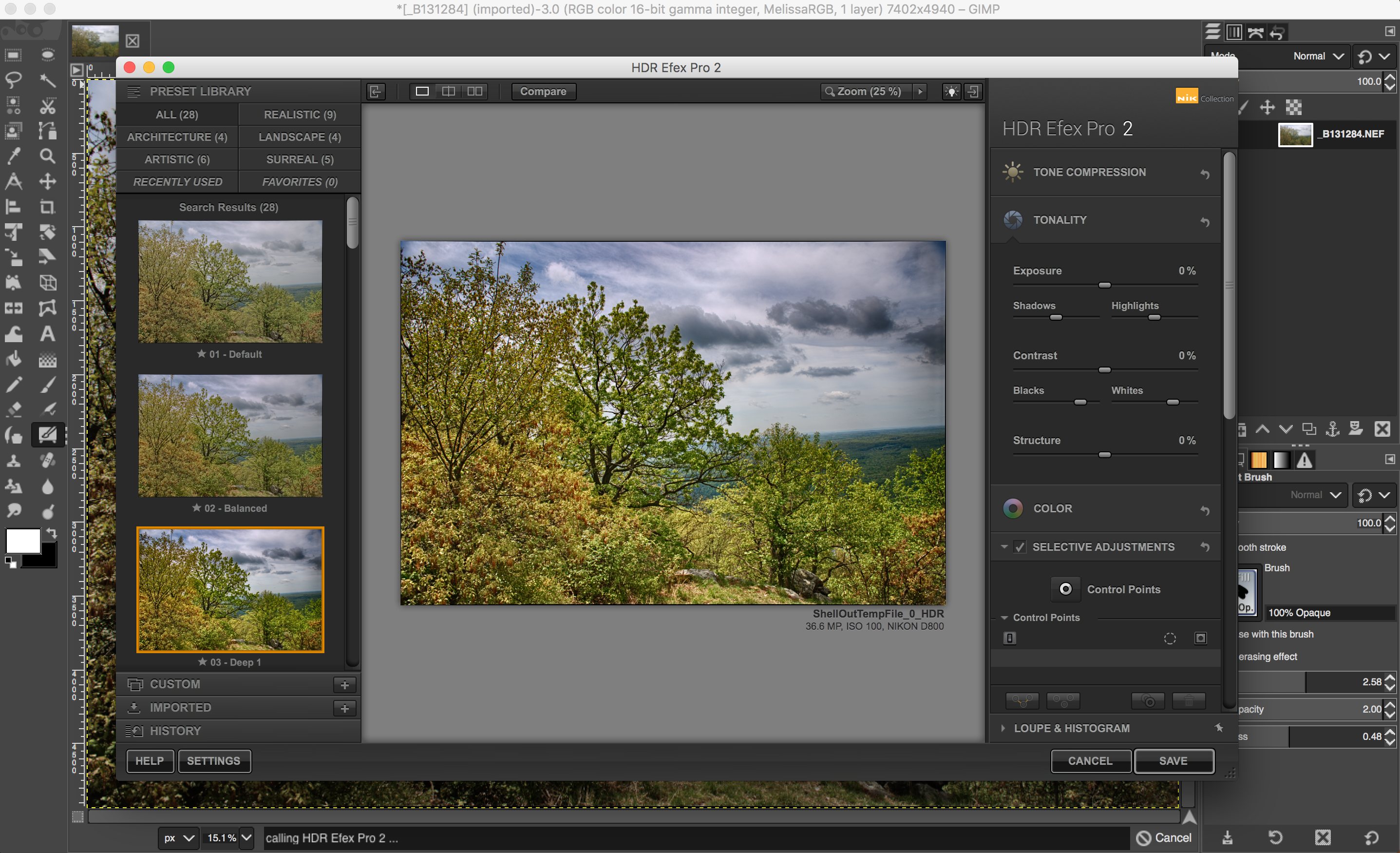 McGimp 2.10.0 Std with Nik Collection HDR Pro 2