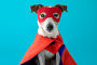 Купить «Dog jack russell super hero costume», фото № 30807520, снято 22 мая 2019 г. (c) Ekaterina Demidova / Фотобанк Лори