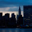 Купить «New York, NY _ September 8, 2012: The newly renovated UN Headquarters building at dusk, with the Chrysler building and the NYC skyline in the background.», фото № 13650454, снято 8 сентября 2012 г. (c) age Fotostock / Фотобанк Лори