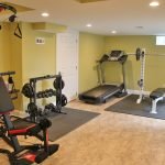 home gym with basic equipment