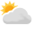 Partly cloudy