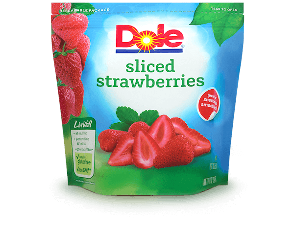 Image contains Dole Frozen Sliced Strawberries