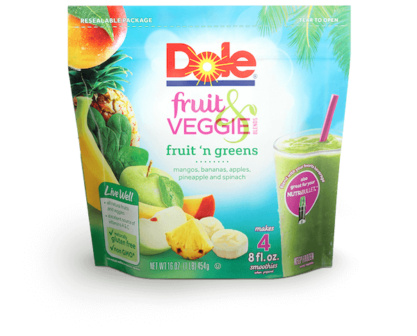 Image contains Dole Fruit 'n Greens