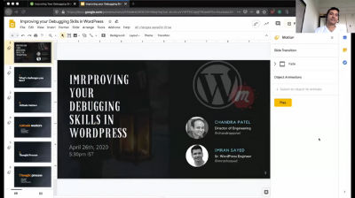 Chandra Patel, Imran Sayed: Improving Your Debugging Skills In WordPress