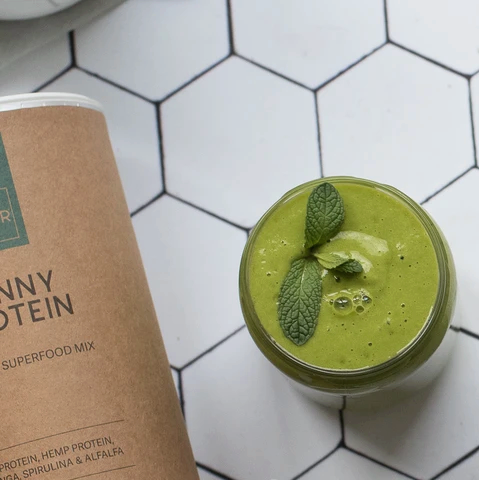 vegan protein green smoothie