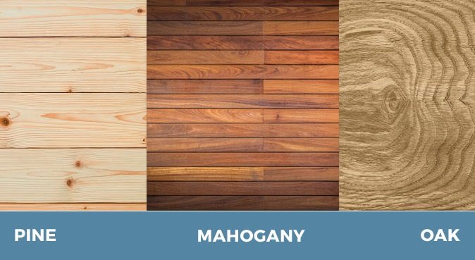 pine vs mahogany vs oak wood flooring comparison