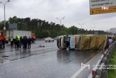 Авария грузовиков на МКАДе: погиб человек