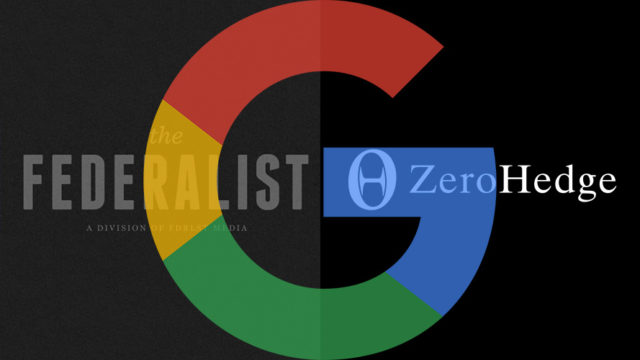 google, zero hedge and the federalist logos