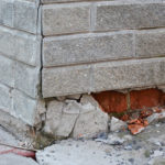 brick and concrete foundation needs repair