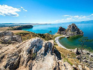 природа лес вода озеро байкал