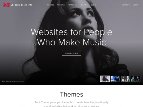 AudioTheme homepage