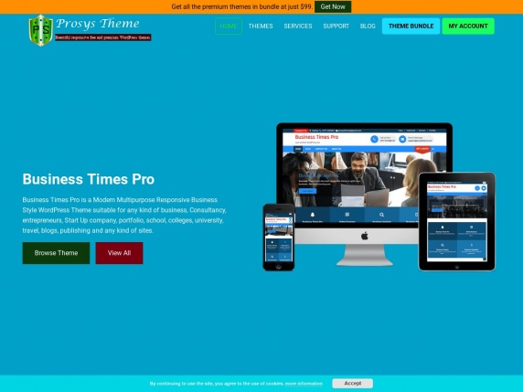 Prosys Theme homepage