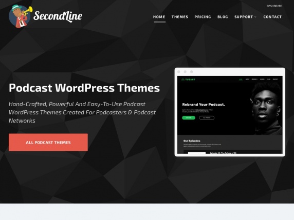 SecondLine Themes homepage