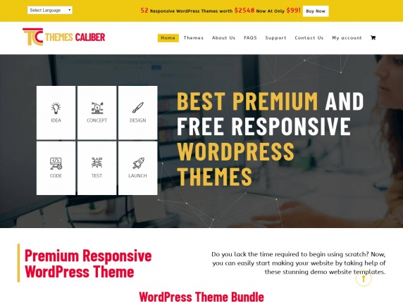 ThemesCaliber homepage