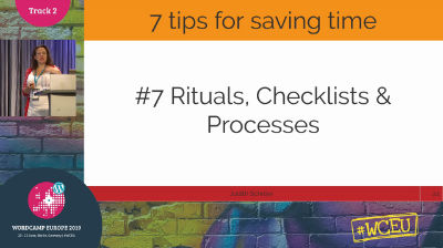 Judith Schröer: Get Things Done! 7 Tips to Save Time