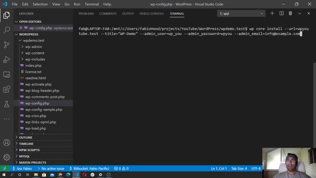 Fabio Pacifici: How To Install WordPress using WP-CLI - #4 Installation