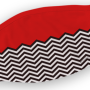 Twin Peaks Red Room Chevron Washable Face Mask