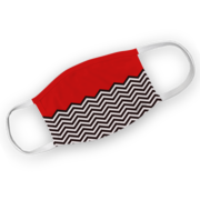 Twin Peaks Red Room Chevron Washable Face Mask