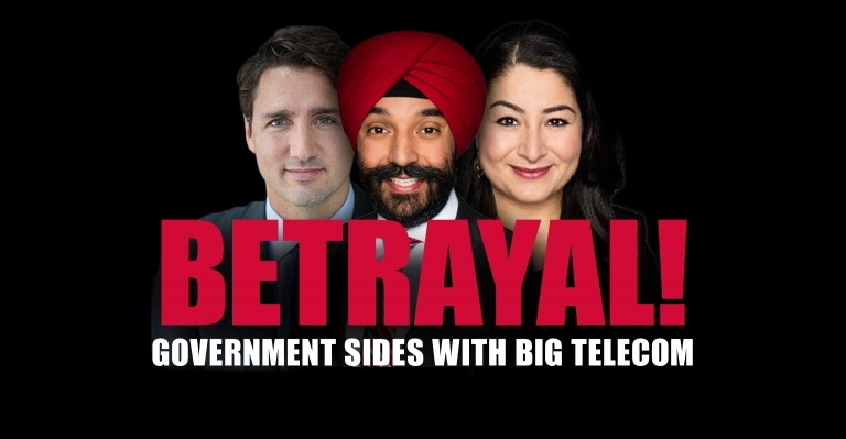 Image for Tell Navdeep Bains: You represent Canadians, not Big Telecom