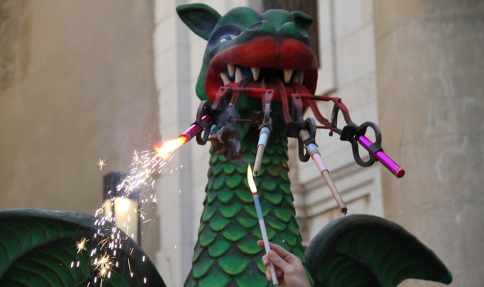 El Drac de Vilanova i la Geltrú ha publicat un vídeo optimista en front la Covid-19. Imatge de l'Ajuntament de Vilanova i la Geltrú. Llicència d'ús CC BY-ND 2.0 Font: Ajuntament de Vilanova i la Geltrú. Llicència d'ús CC BY-ND 2.0