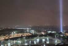 Photo of A 9/11 tribute lights the night at the Pentagon