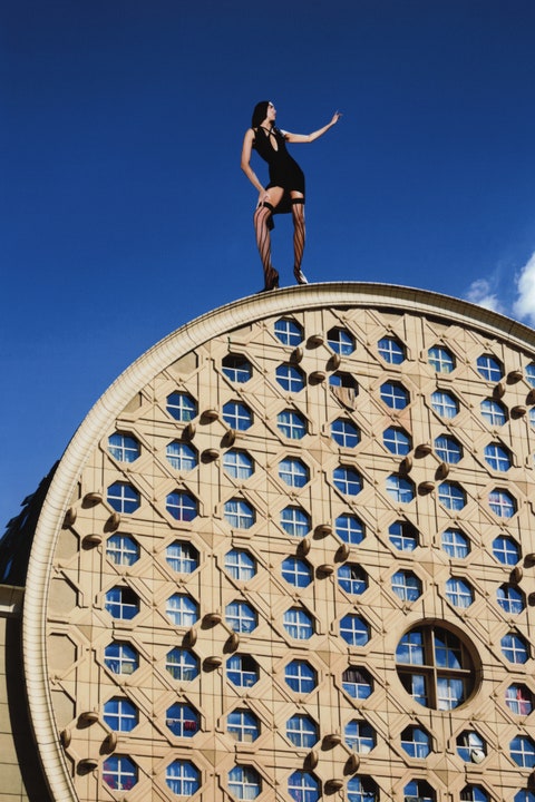 Image may contain Human Person Building Architecture Dome and Rug