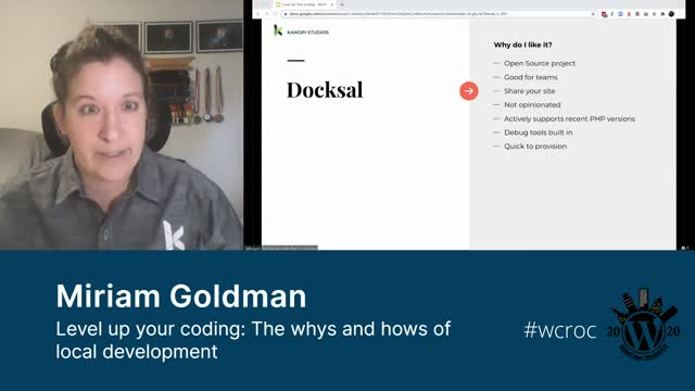 Miriam Goldman: Level up your coding: The whys and hows of local development