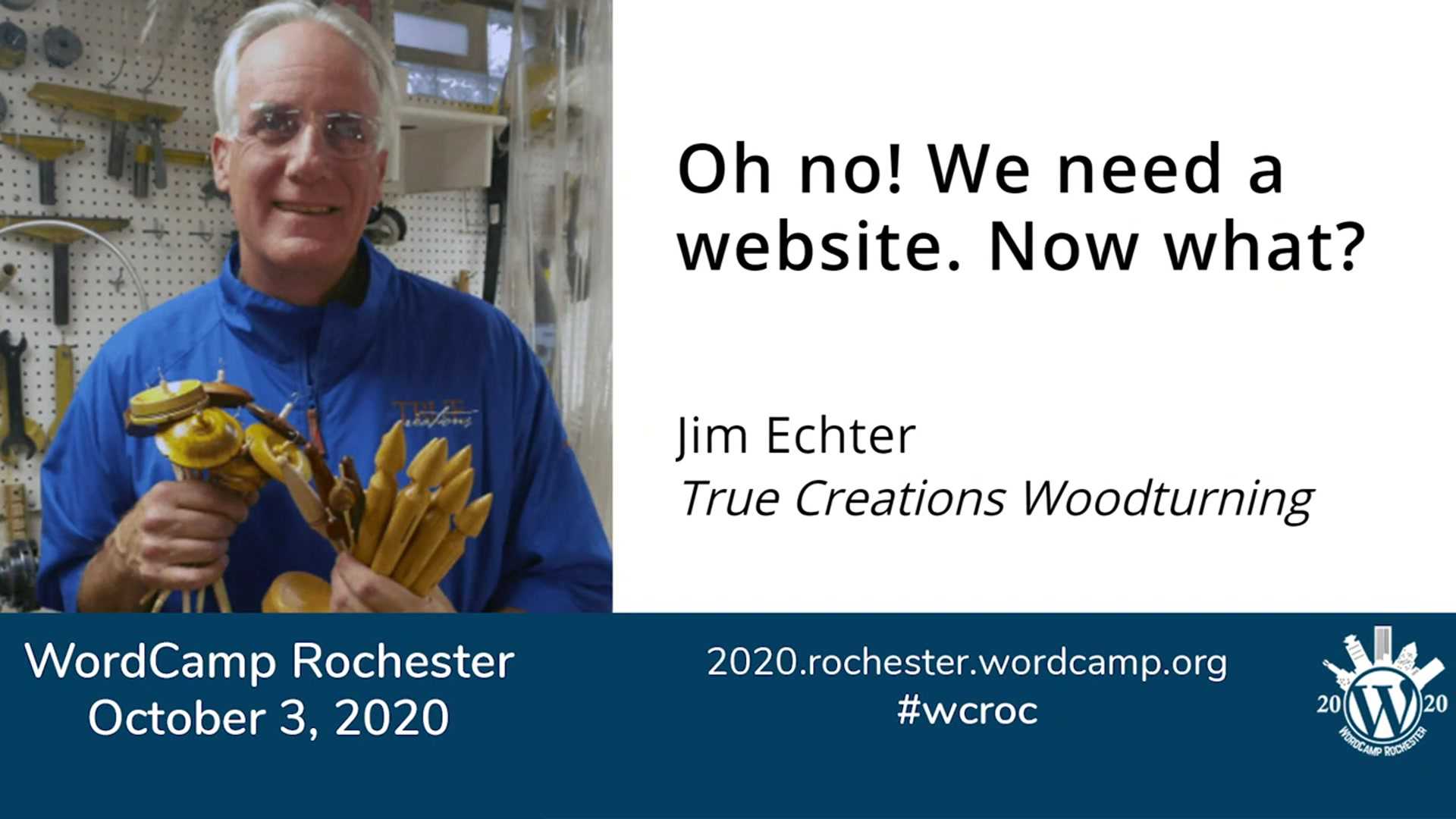 Jim Echter: Oh no! We need a website. Now what?