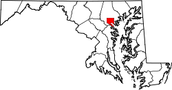 Location within Maryland