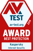 AV-TEST Award 2019 Best Protection