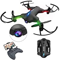 ATOYX Drone Plegable para Principiantes, 720P Drone con Cámara App WiFi FPV en Tiempo Real, Altitud Hold, Modo sin...