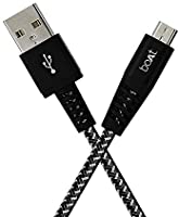 boAt Rugged v3 Extra Tough Unbreakable Braided Micro USB Cable 1.5 Meter (Black)