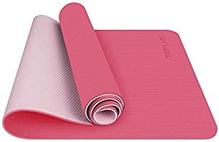 TOPLUS Esterilla Yoga Antideslizante Alfombrilla de Yoga Esterilla Pilates Esterilla Deporte- con Correa de Hombro 183cm...