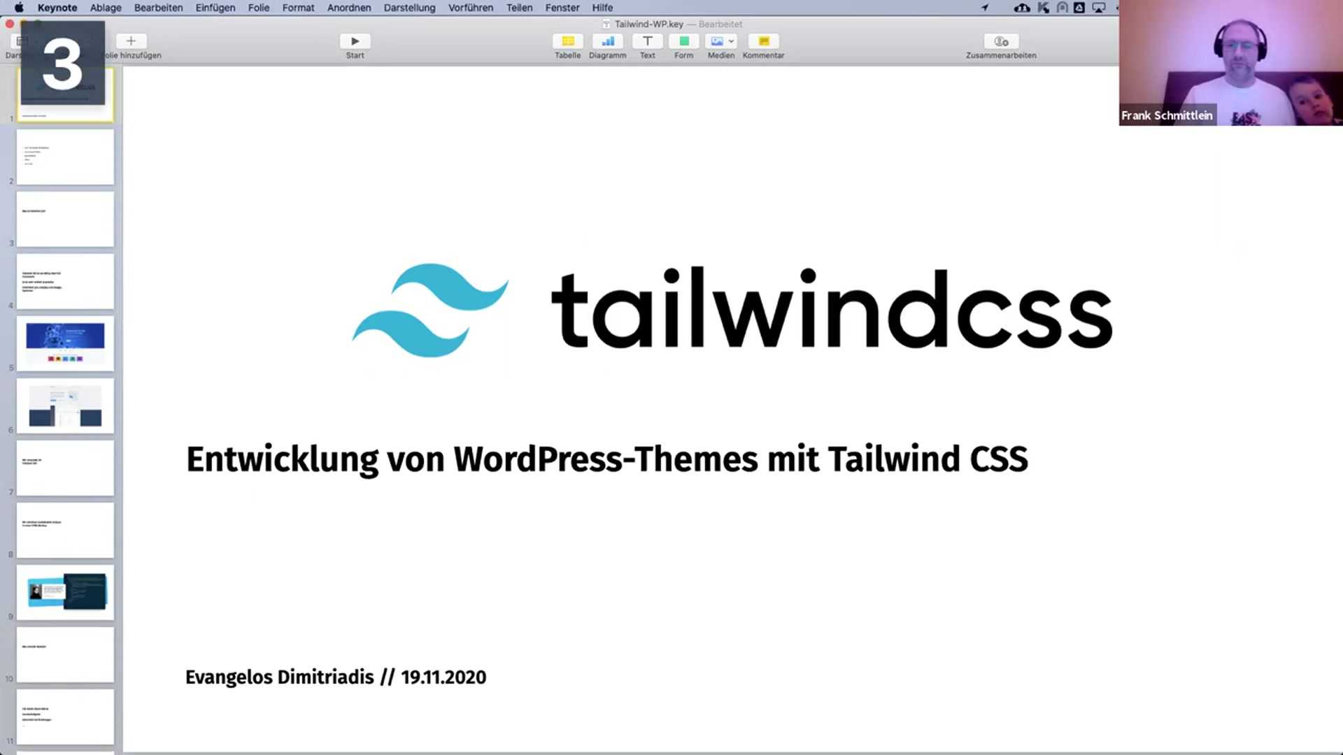 Evangelos Dimitriadis: Tailwind CSS innerhalb eines Themes verwenden