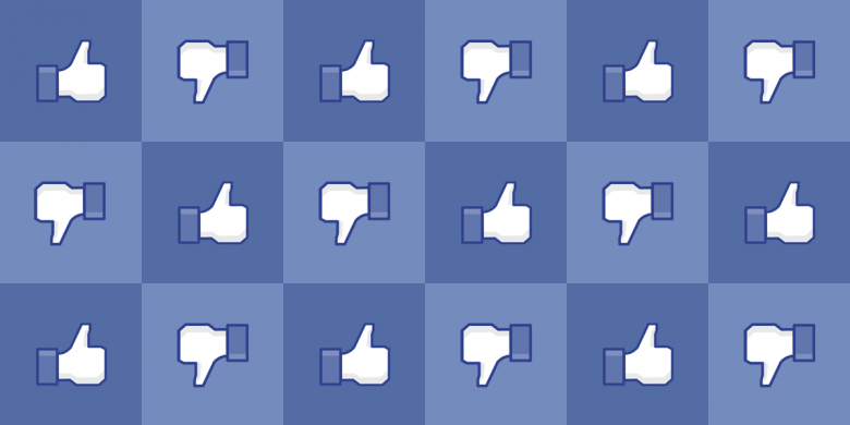 Facebooks thumbs up thumbs down