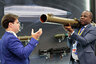 A visitor examines a Russian rocket-propelled grenade launcher RPG-29  during the Russia-Africa Economic Forum Exhibition on the sidelines of the Russia-Africa Summit and Economic Forum in the Black sea resort of Sochi, Russia, October 24, 2019. Sergei Chirikov/Pool via REUTERS