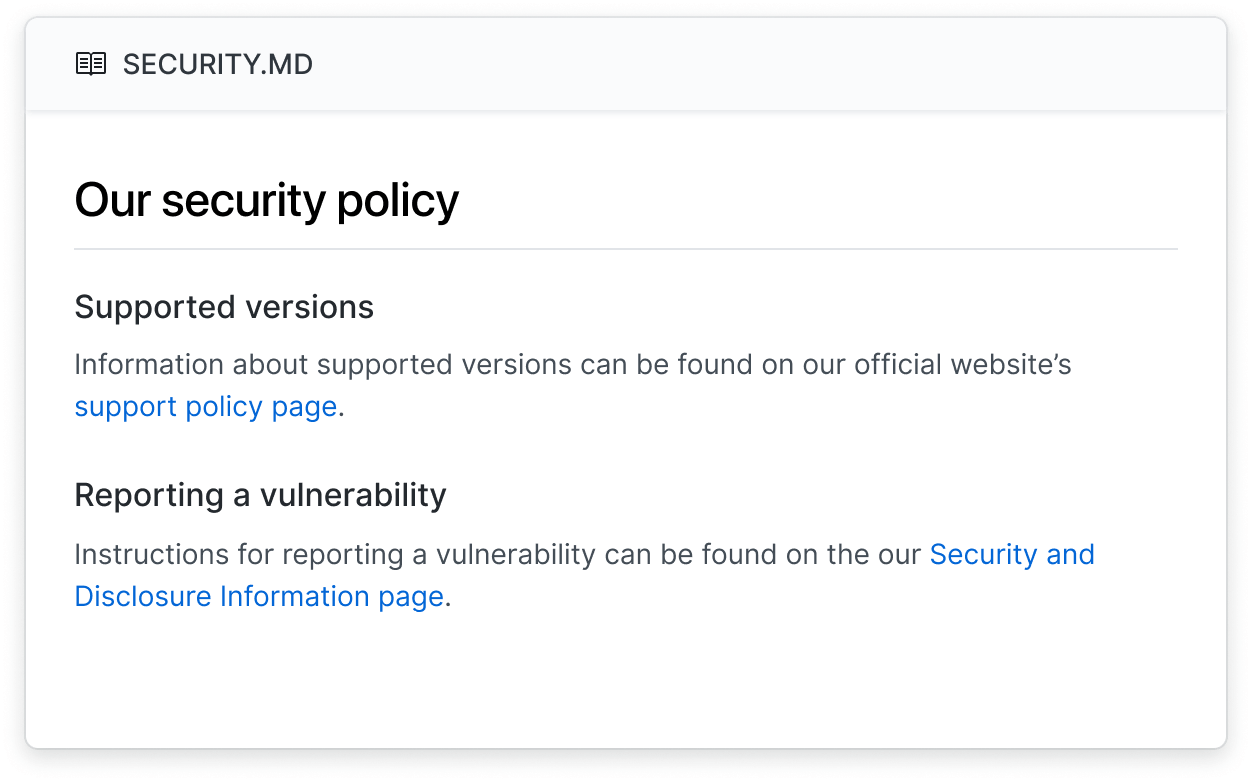 Security policy