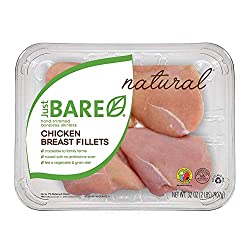 Just BARE Natural Fresh Chicken Breast Fillets | Family Pack | Antibiotic Free | Boneless | Skinless