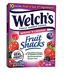 Welch's Fruit Snacks Berries N Cherries, 9 oz