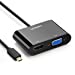 UGREEN Active Micro HDMI to HDMI VGA Video Converter Adapter with 3.5mm Audio Jack Micro HDMI Adapter for Ultrabooks, Tablets, Cameras and Camcorders (Black)