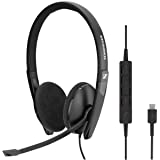 Sennheiser SC 160 USB-C (508354) - Double- Sided (Binaural) Headset for Business Professionals | with HD Stereo Sound…