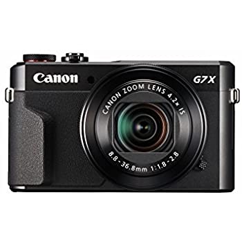 Canon PowerShot Digital Camera [G7 X Mark II] with Wi-Fi & NFC, LCD Screen, and 1-Inch Sensor - Black, 100 - 1066C001